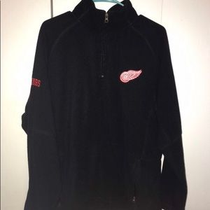 NHL Detroit Red Wings Fleece Pullover Embroidered L